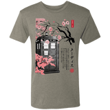 T-Shirts Venetian Grey / S Tardis Sumi-e Men's Triblend T-Shirt