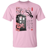 T-Shirts Light Pink / S Tardis Sumi-e T-Shirt