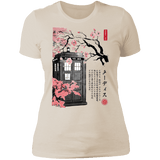 T-Shirts Ivory/ / S Tardis Sumi-e Women's Premium T-Shirt