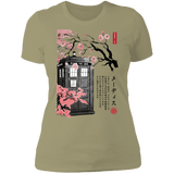 T-Shirts Light Olive / S Tardis Sumi-e Women's Premium T-Shirt