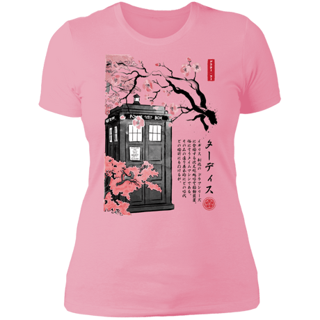 T-Shirts Light Pink / S Tardis Sumi-e Women's Premium T-Shirt