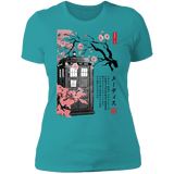T-Shirts Tahiti Blue / S Tardis Sumi-e Women's Premium T-Shirt