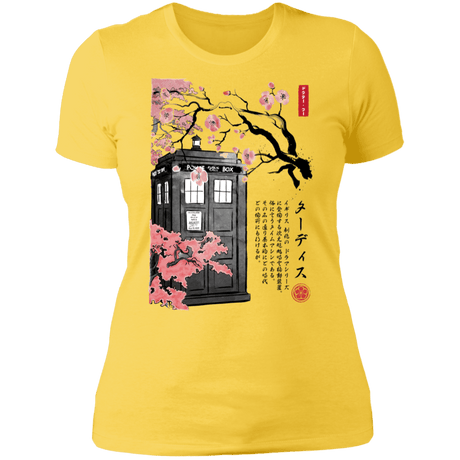 T-Shirts Vibrant Yellow / S Tardis Sumi-e Women's Premium T-Shirt