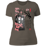 T-Shirts Warm Grey / S Tardis Sumi-e Women's Premium T-Shirt