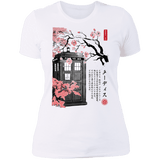 T-Shirts White / S Tardis Sumi-e Women's Premium T-Shirt