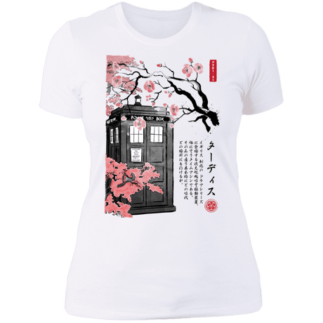 T-Shirts White / S Tardis Sumi-e Women's Premium T-Shirt