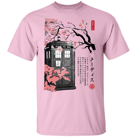 T-Shirts Light Pink / YXS Tardis Sumi-e Youth T-Shirt