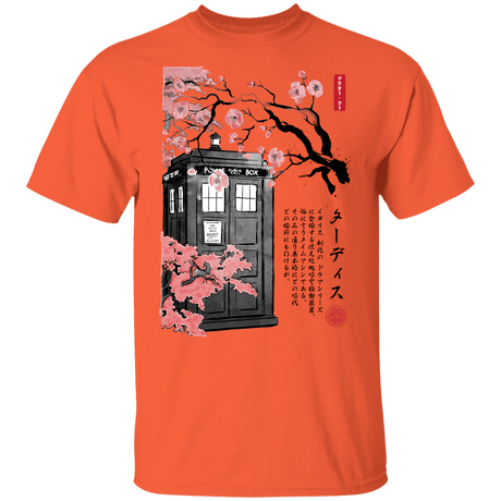 T-Shirts Orange / YXS Tardis Sumi-e Youth T-Shirt