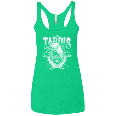 T-Shirts Envy / X-Small Tardis Women's Triblend Racerback Tank