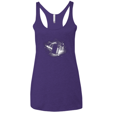 T-Shirts Purple / X-Small Tardis Women's Triblend Racerback Tank