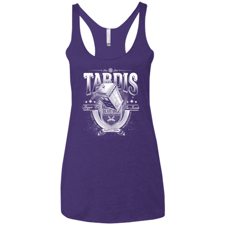 T-Shirts Purple / X-Small Tardis Women's Triblend Racerback Tank