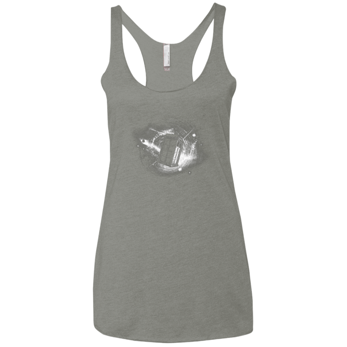 T-Shirts Venetian Grey / X-Small Tardis Women's Triblend Racerback Tank