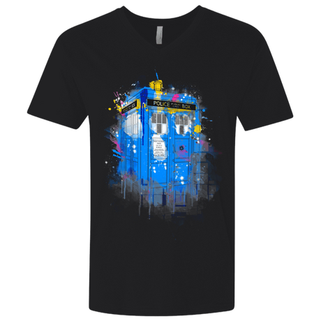 T-Shirts Black / X-Small Tardisplash Men's Premium V-Neck