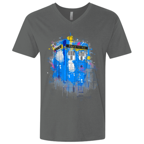 T-Shirts Heavy Metal / X-Small Tardisplash Men's Premium V-Neck