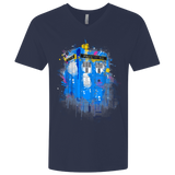 T-Shirts Midnight Navy / X-Small Tardisplash Men's Premium V-Neck