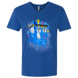 T-Shirts Royal / X-Small Tardisplash Men's Premium V-Neck
