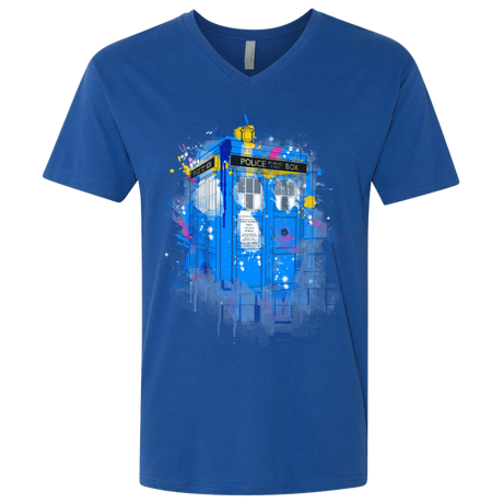 T-Shirts Royal / X-Small Tardisplash Men's Premium V-Neck