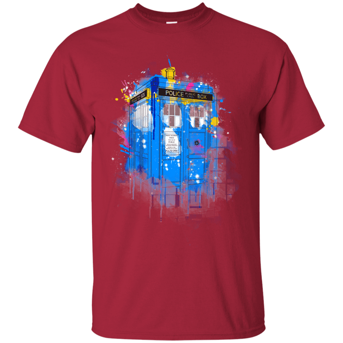 T-Shirts Cardinal / S Tardisplash T-Shirt