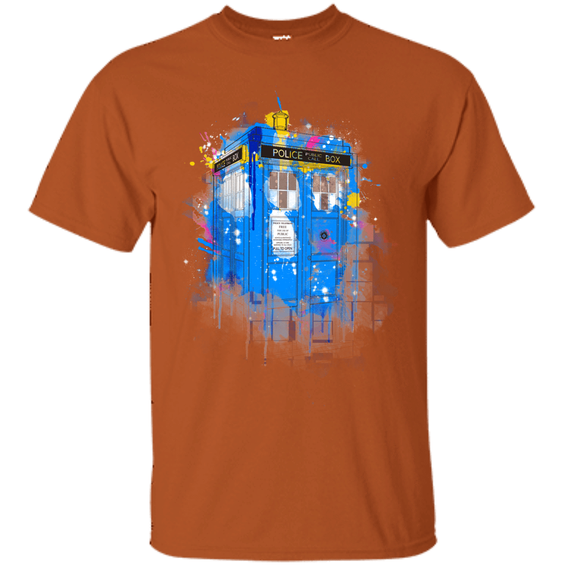 T-Shirts Texas Orange / S Tardisplash T-Shirt
