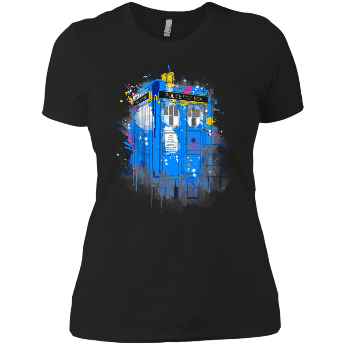 T-Shirts Black / X-Small Tardisplash Women's Premium T-Shirt