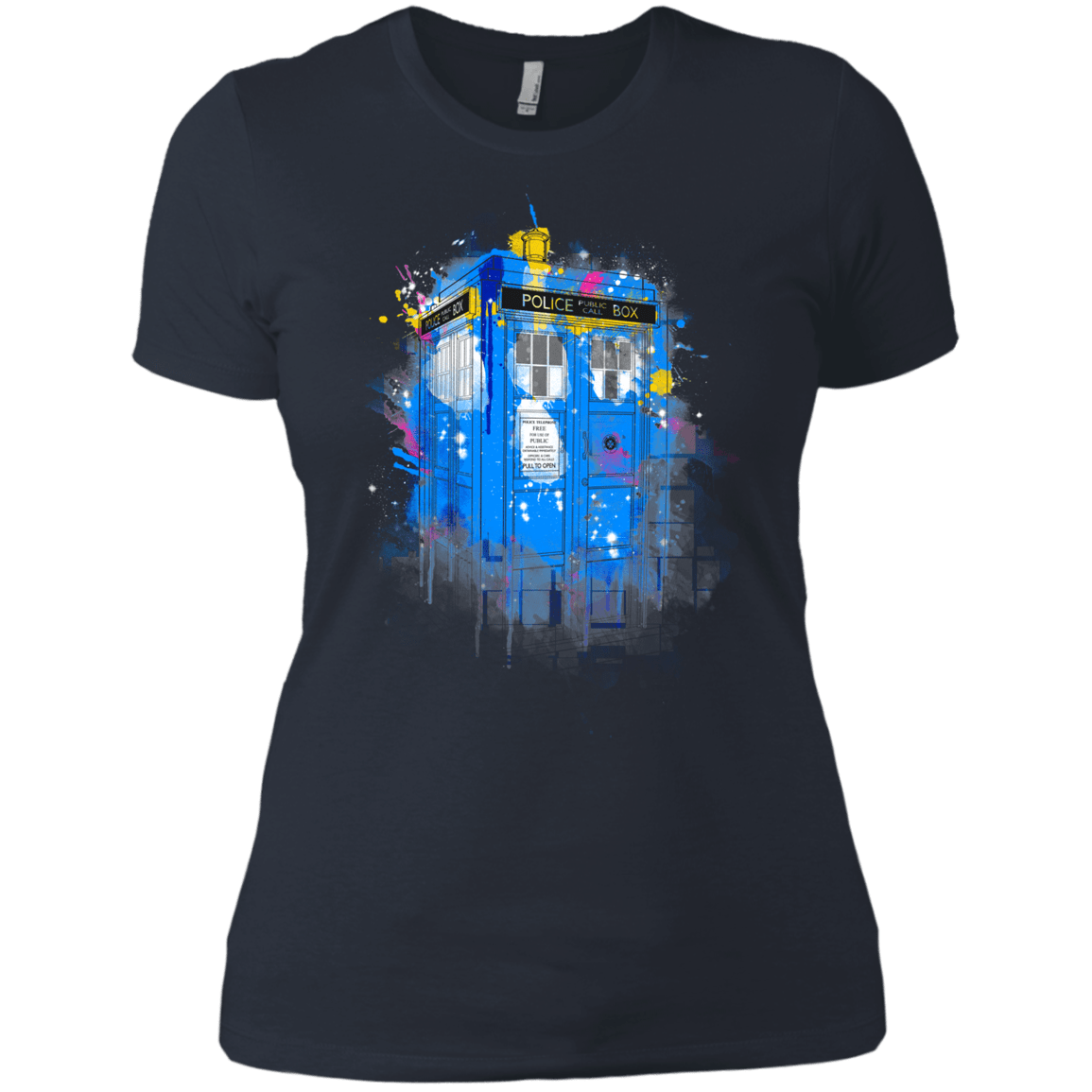 T-Shirts Indigo / X-Small Tardisplash Women's Premium T-Shirt