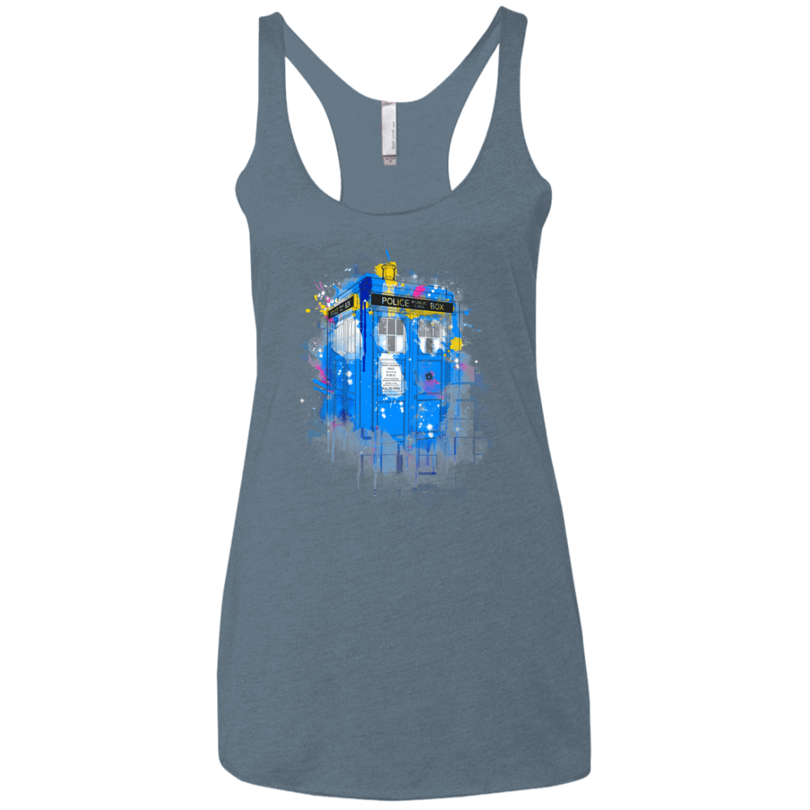 Tardisplash Women's Triblend Racerback Tank