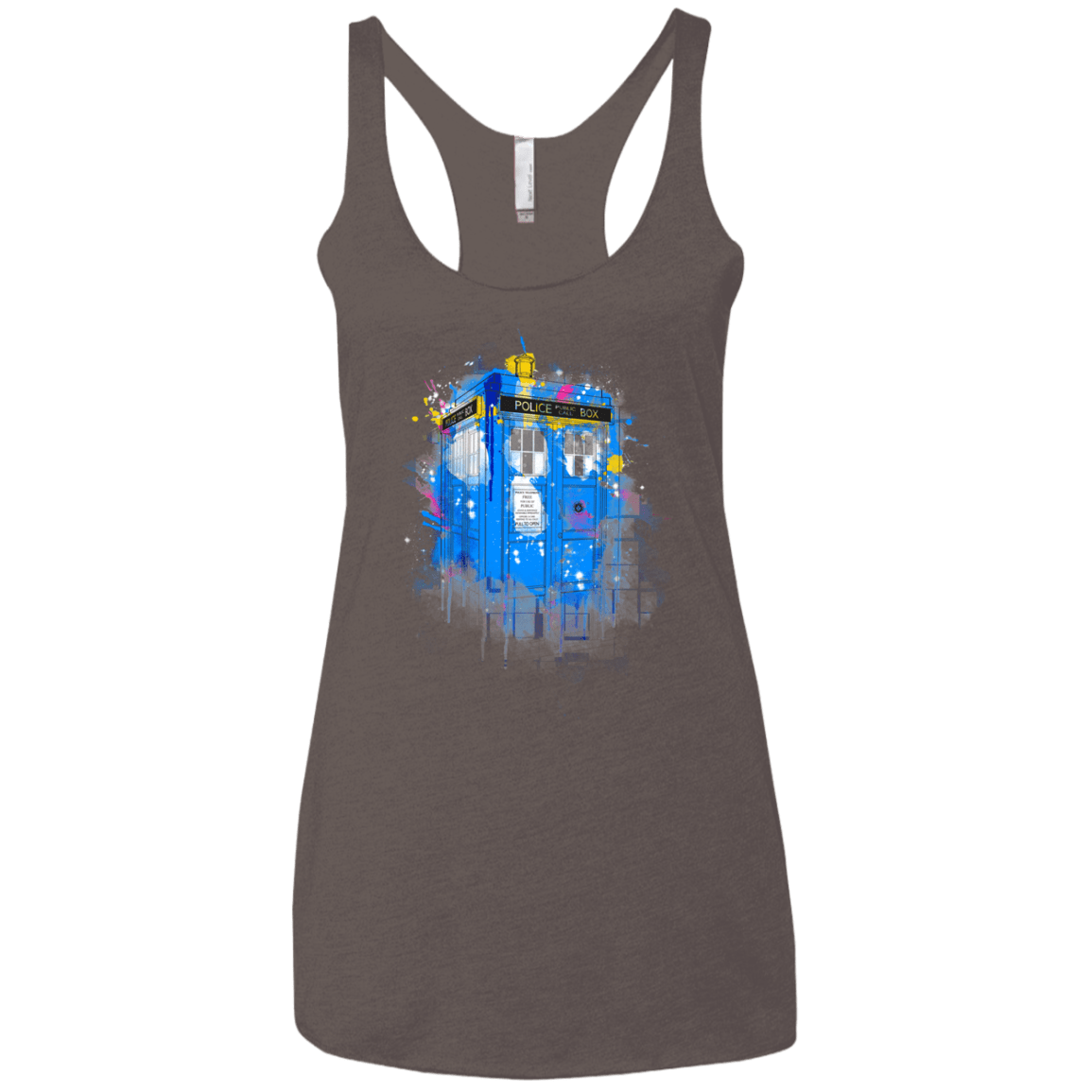 Tardisplash Women's Triblend Racerback Tank