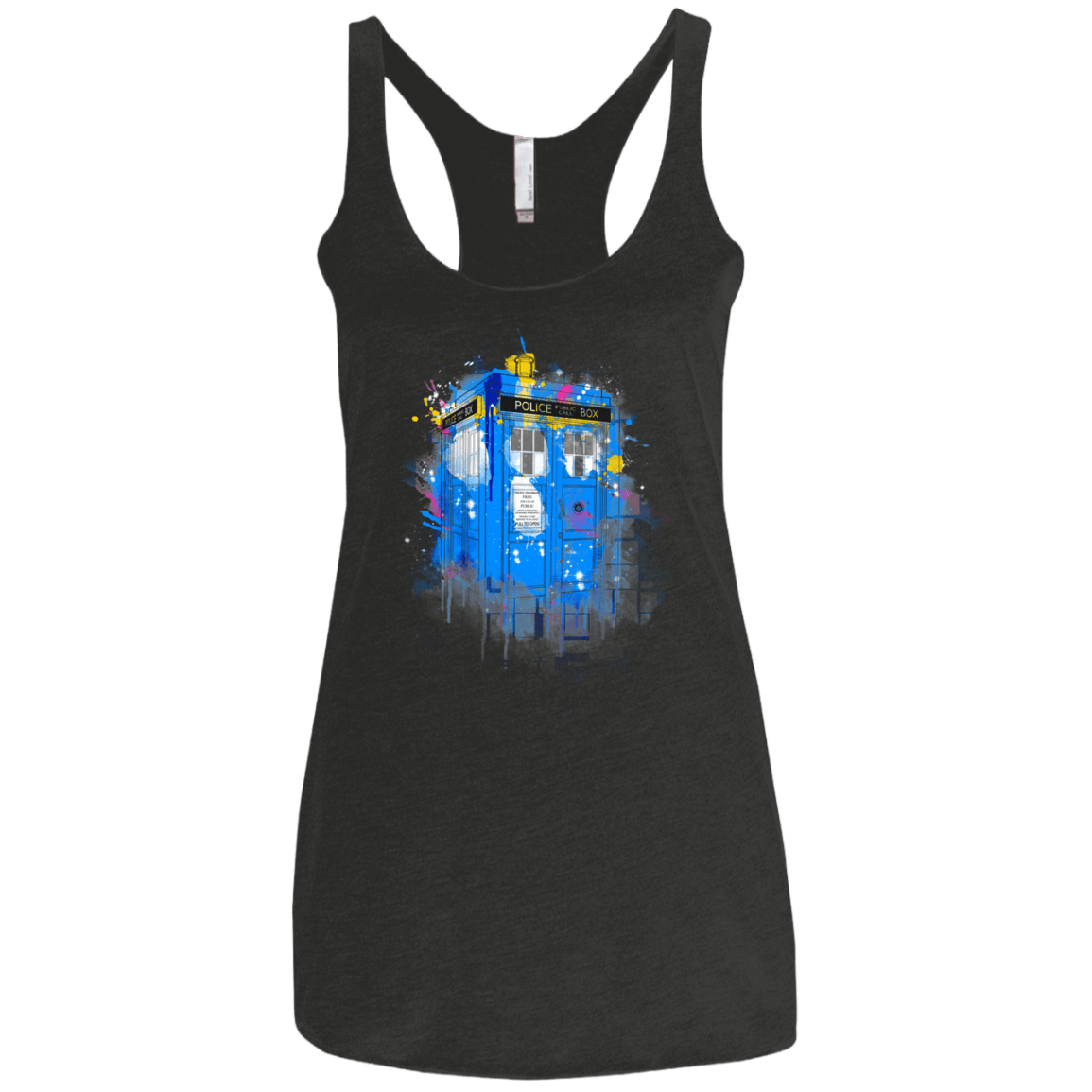Tardisplash Women's Triblend Racerback Tank