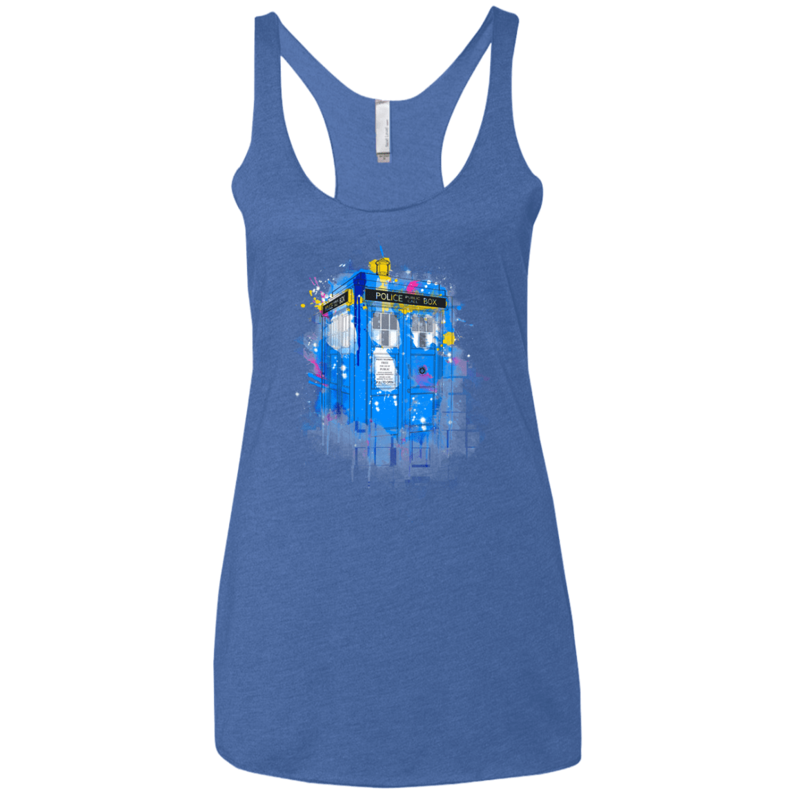 Tardisplash Women's Triblend Racerback Tank