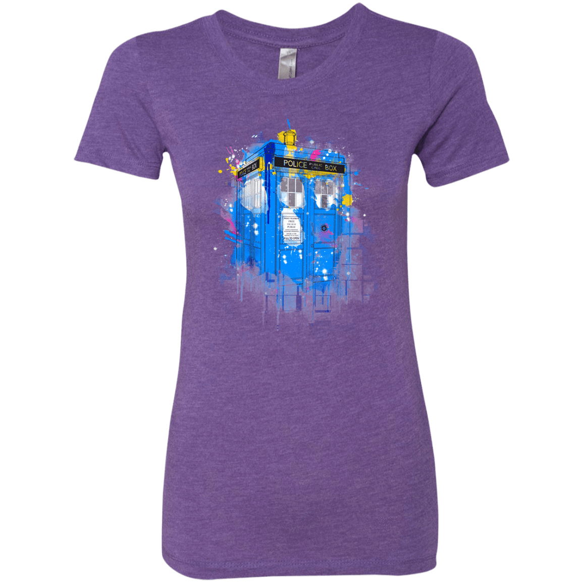 T-Shirts Purple Rush / S Tardisplash Women's Triblend T-Shirt