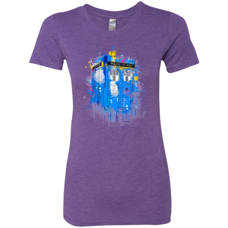 T-Shirts Purple Rush / S Tardisplash Women's Triblend T-Shirt