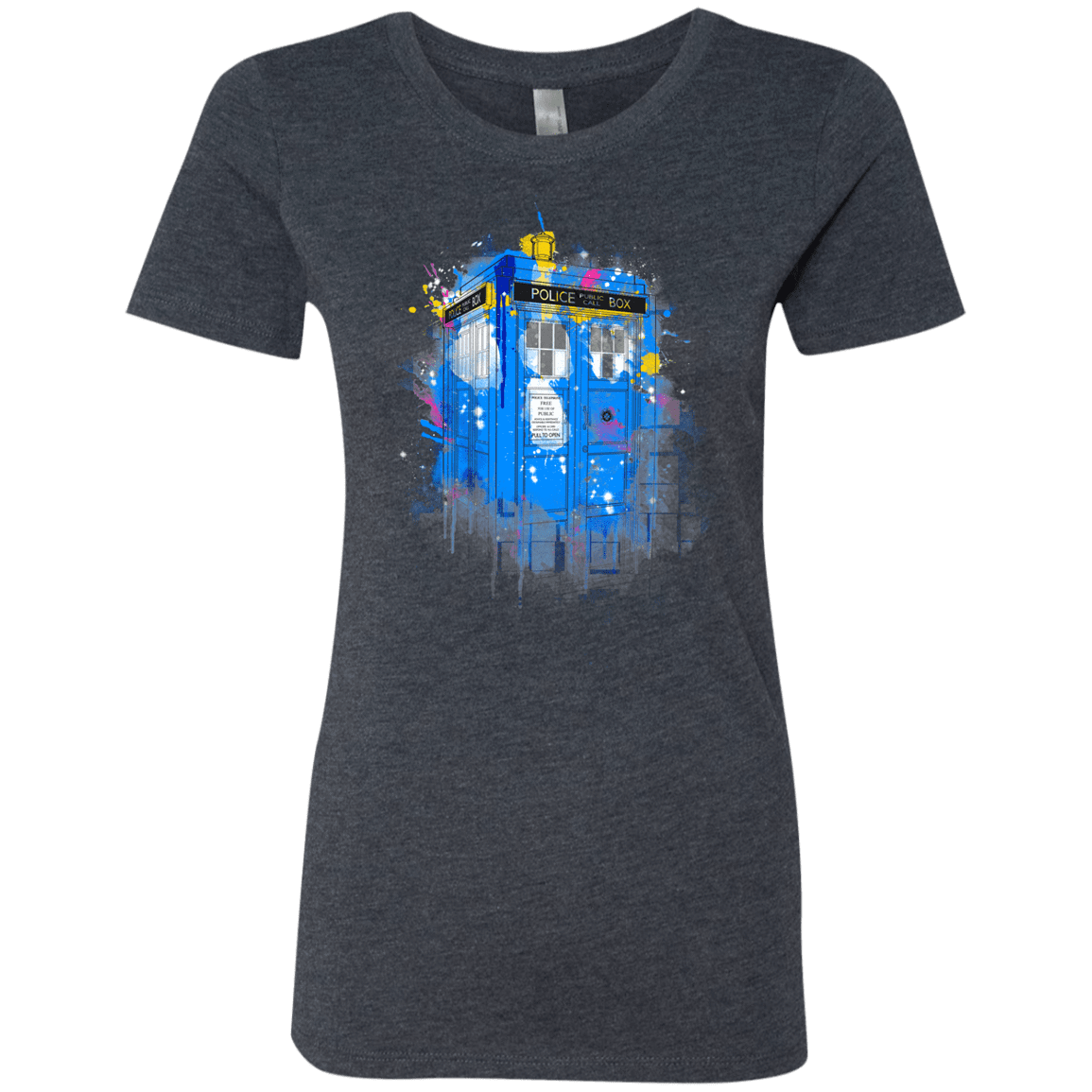T-Shirts Vintage Navy / S Tardisplash Women's Triblend T-Shirt