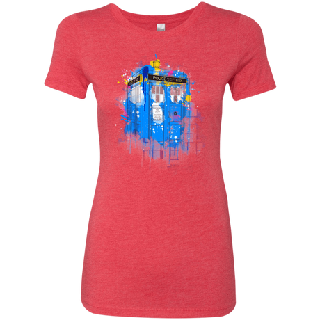 T-Shirts Vintage Red / S Tardisplash Women's Triblend T-Shirt