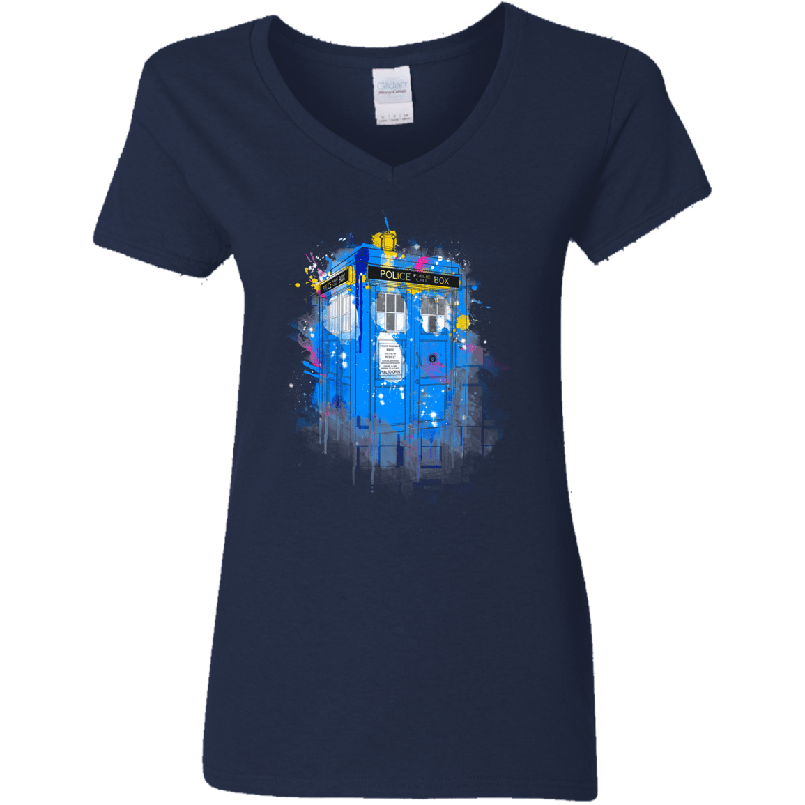 Tardisplash Women's V-Neck T-Shirt