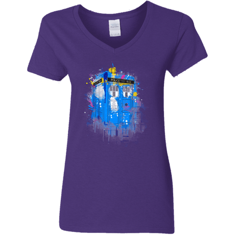 Tardisplash Women's V-Neck T-Shirt