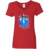 Tardisplash Women's V-Neck T-Shirt