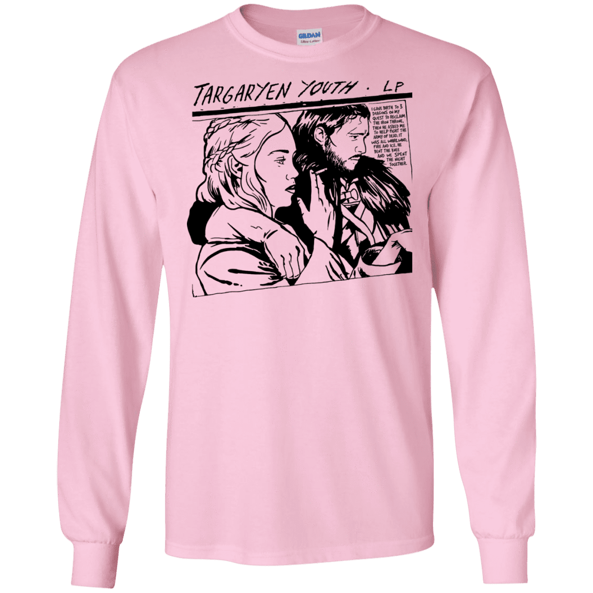 T-Shirts Light Pink / S Targaryen Youth Men's Long Sleeve T-Shirt