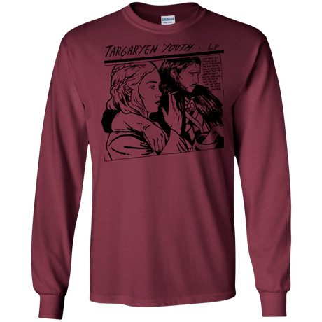 T-Shirts Maroon / S Targaryen Youth Men's Long Sleeve T-Shirt