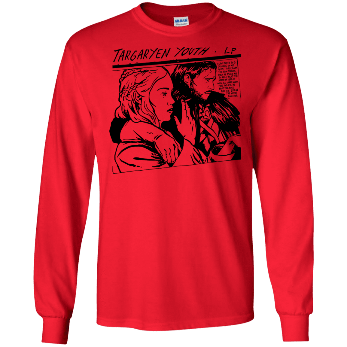 T-Shirts Red / S Targaryen Youth Men's Long Sleeve T-Shirt