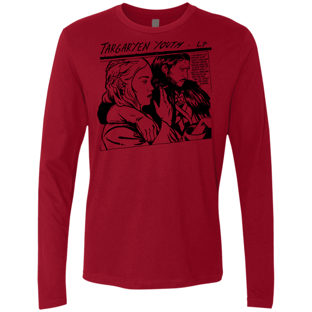 T-Shirts Cardinal / S Targaryen Youth Men's Premium Long Sleeve