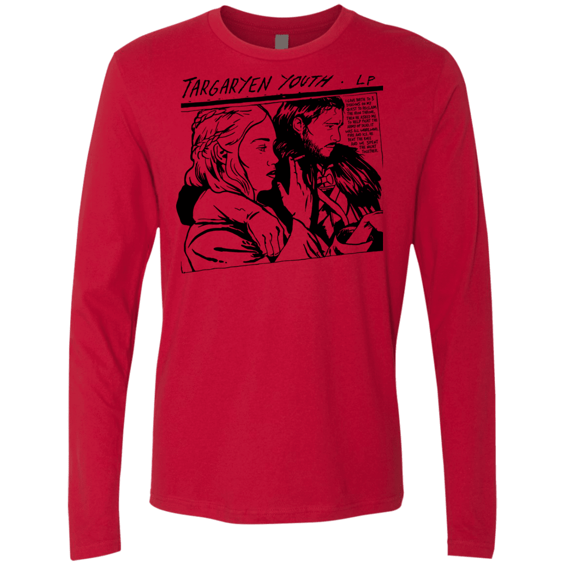 T-Shirts Red / S Targaryen Youth Men's Premium Long Sleeve