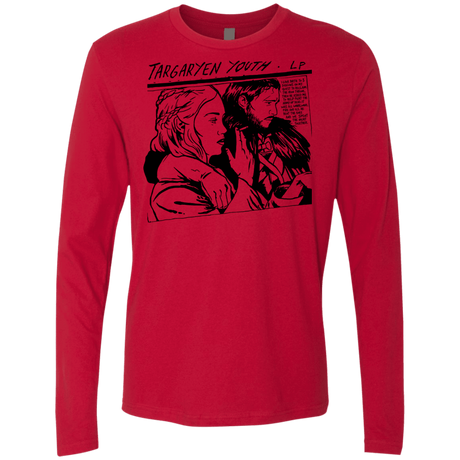 T-Shirts Red / S Targaryen Youth Men's Premium Long Sleeve