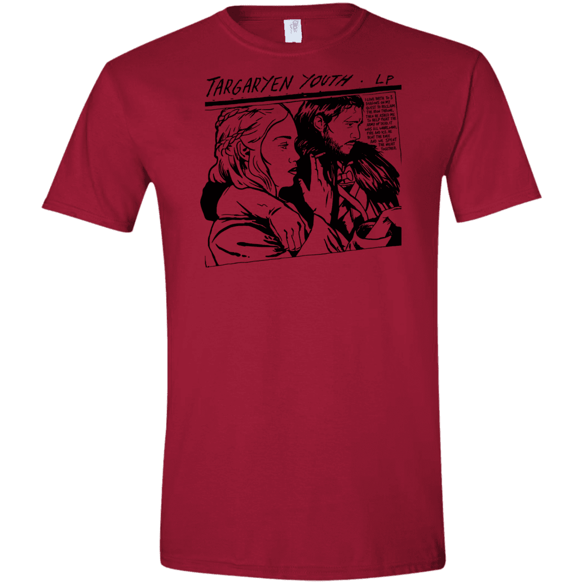 T-Shirts Cardinal Red / S Targaryen Youth Men's Semi-Fitted Softstyle