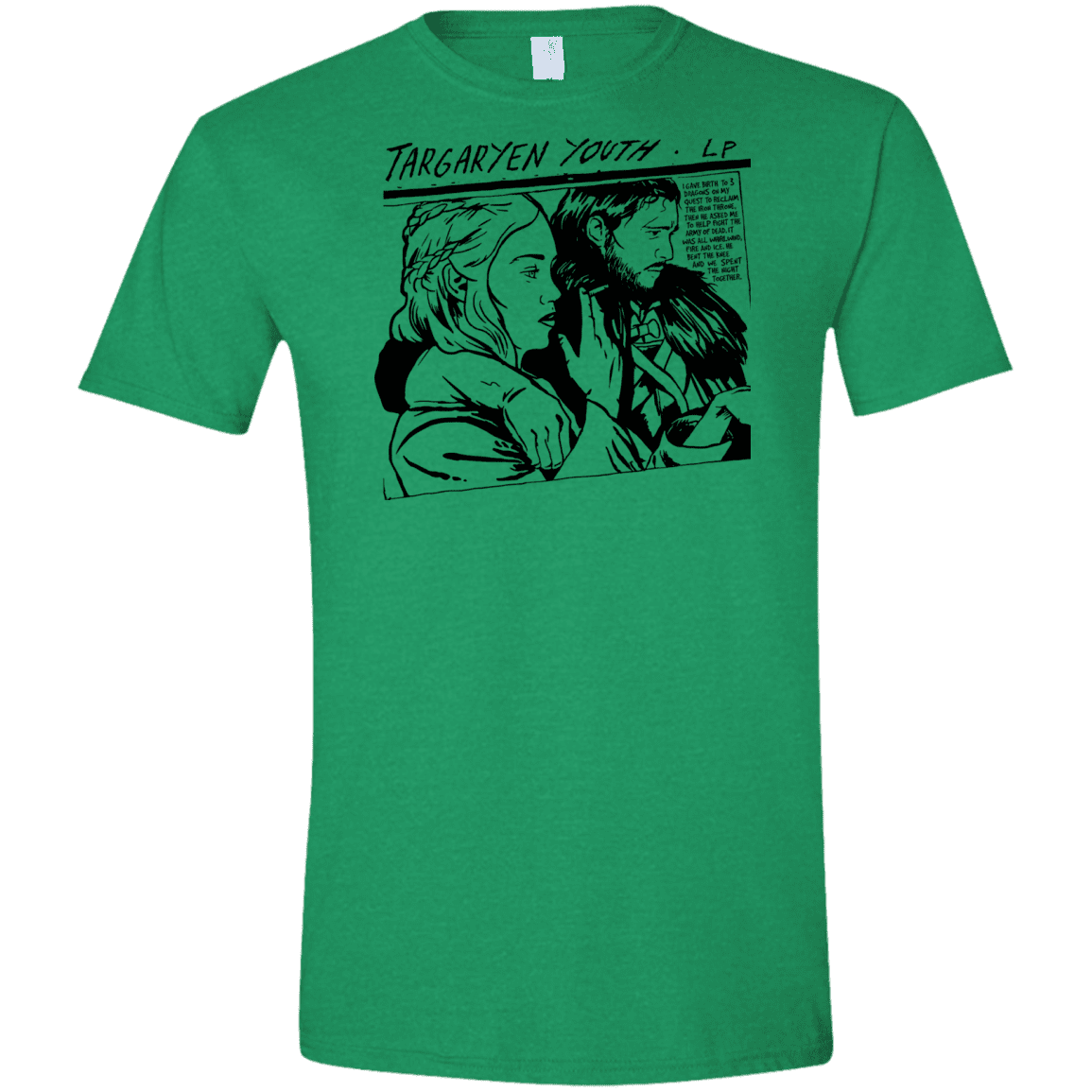 T-Shirts Heather Irish Green / S Targaryen Youth Men's Semi-Fitted Softstyle