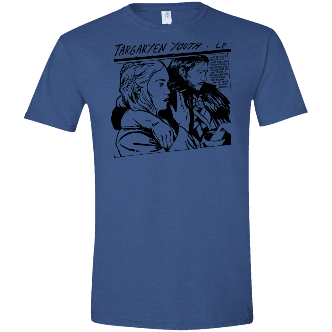 T-Shirts Heather Royal / X-Small Targaryen Youth Men's Semi-Fitted Softstyle