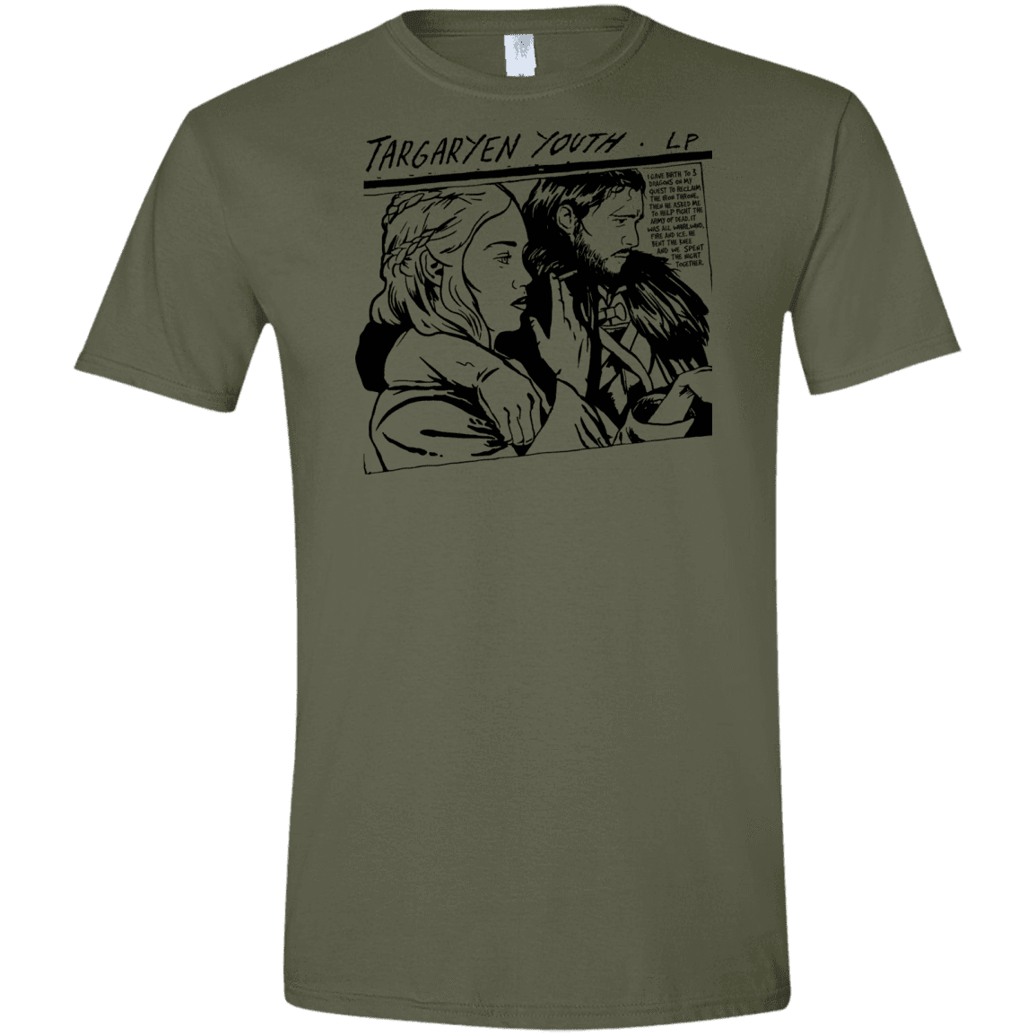T-Shirts Military Green / S Targaryen Youth Men's Semi-Fitted Softstyle