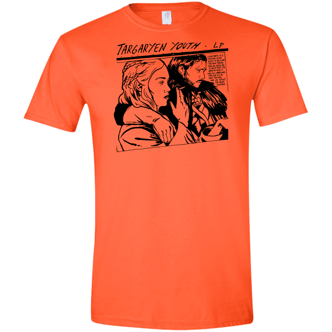 T-Shirts Orange / S Targaryen Youth Men's Semi-Fitted Softstyle
