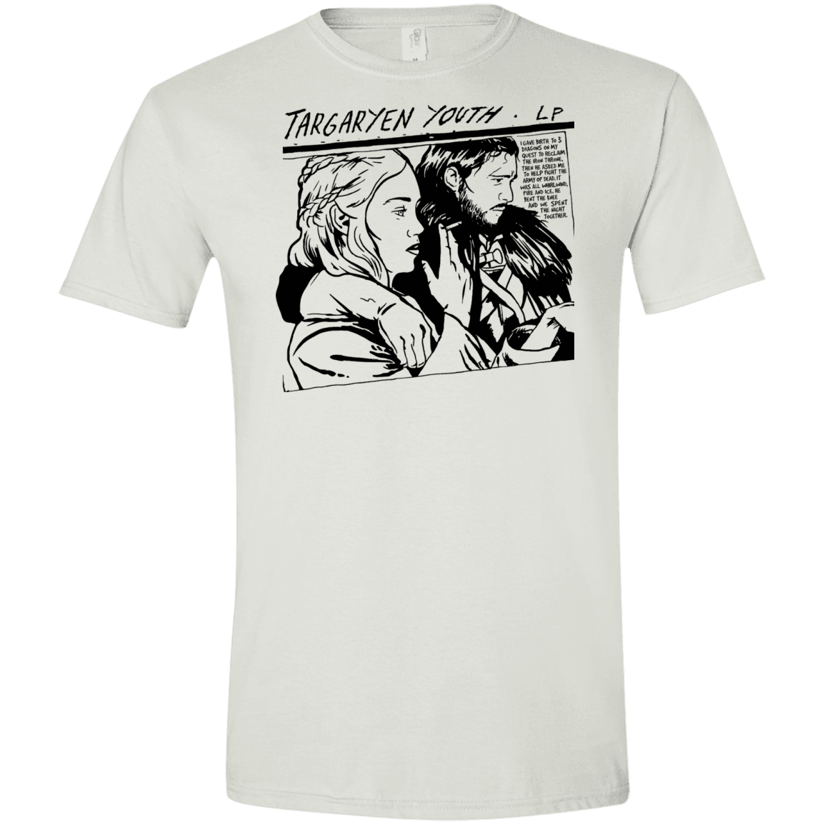 T-Shirts White / X-Small Targaryen Youth Men's Semi-Fitted Softstyle