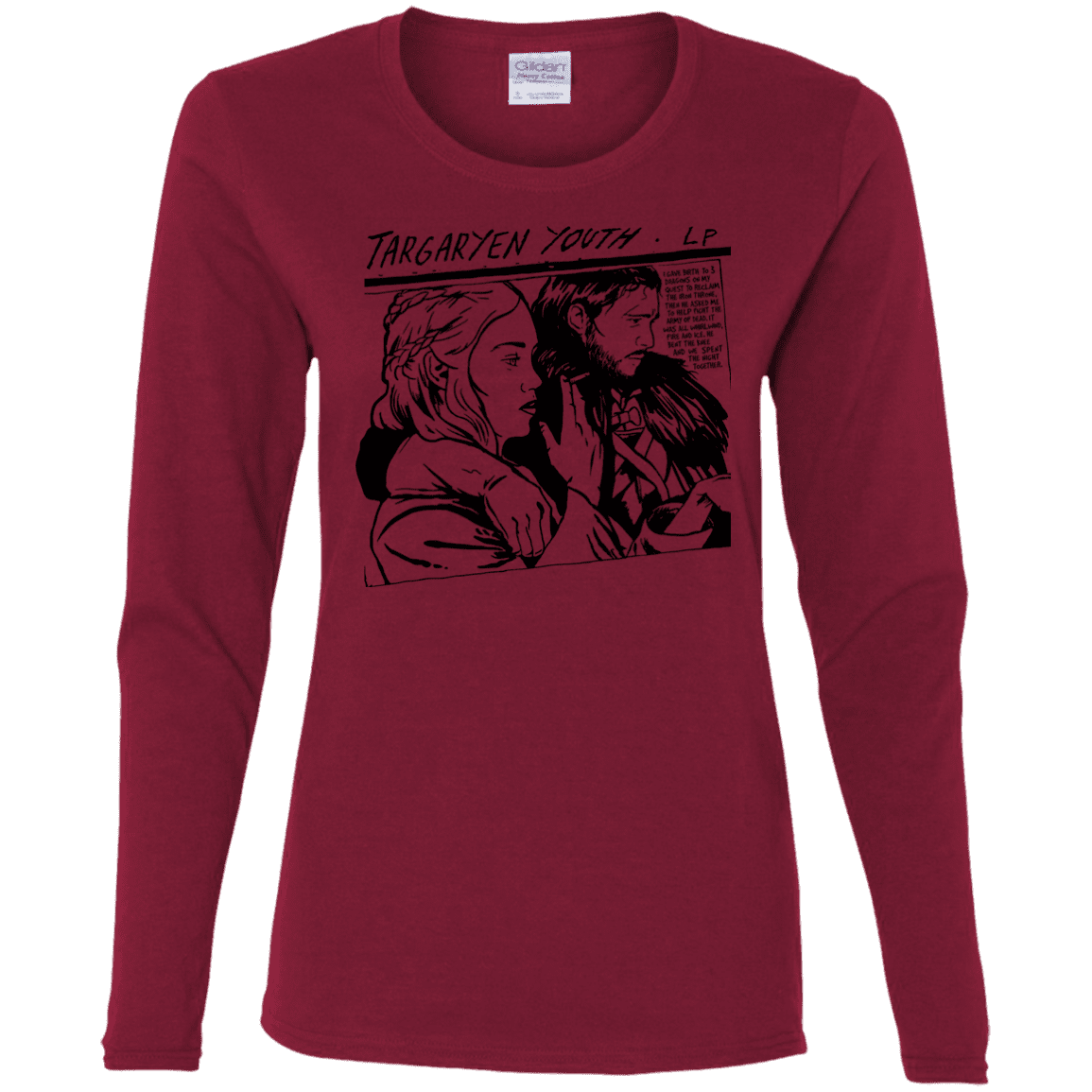 T-Shirts Cardinal / S Targaryen Youth Women's Long Sleeve T-Shirt