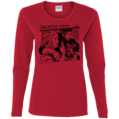 T-Shirts Red / S Targaryen Youth Women's Long Sleeve T-Shirt